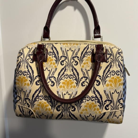 Tory Burch Bowling Bag Floral Contrast Print - Picture 5 of 15